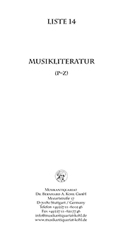 Download Liste 14 – Musikliteratur (P–Z)